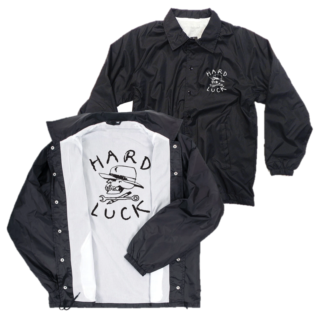 Hard Luck OG Logo Coach Jacket Black｜ANCHOR SKATE SHOP